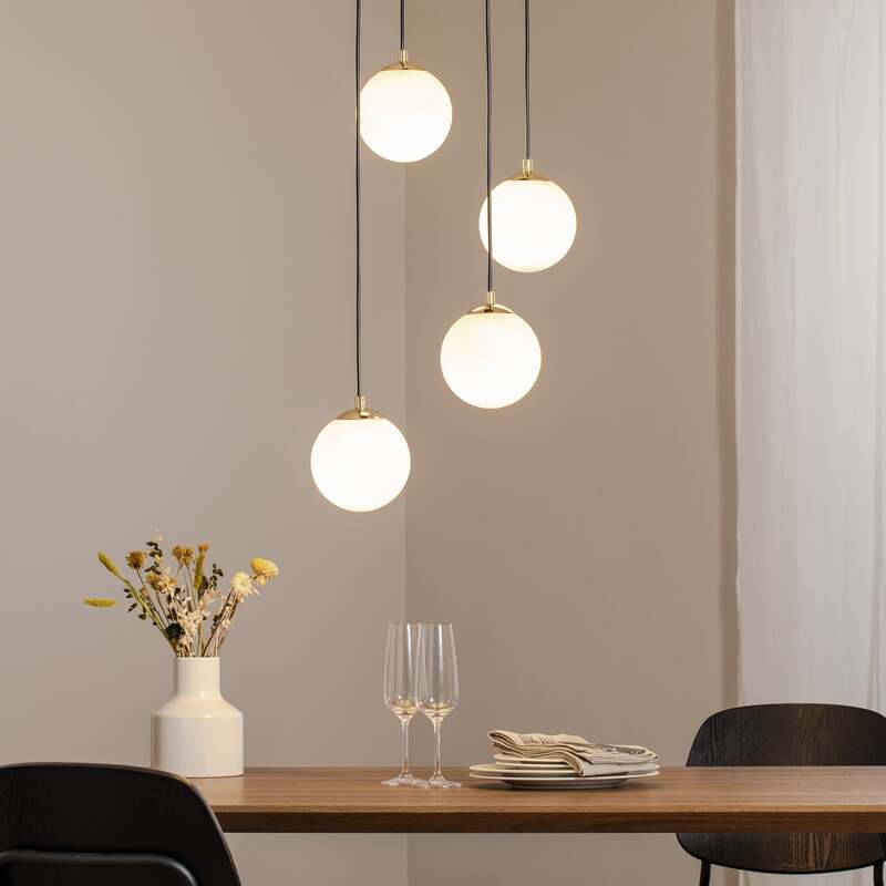 Euluna Glassy Hängeleuchte Hängelampe Leuchte Lampe Pendelleuchte Licht schwarz - 4251911783766