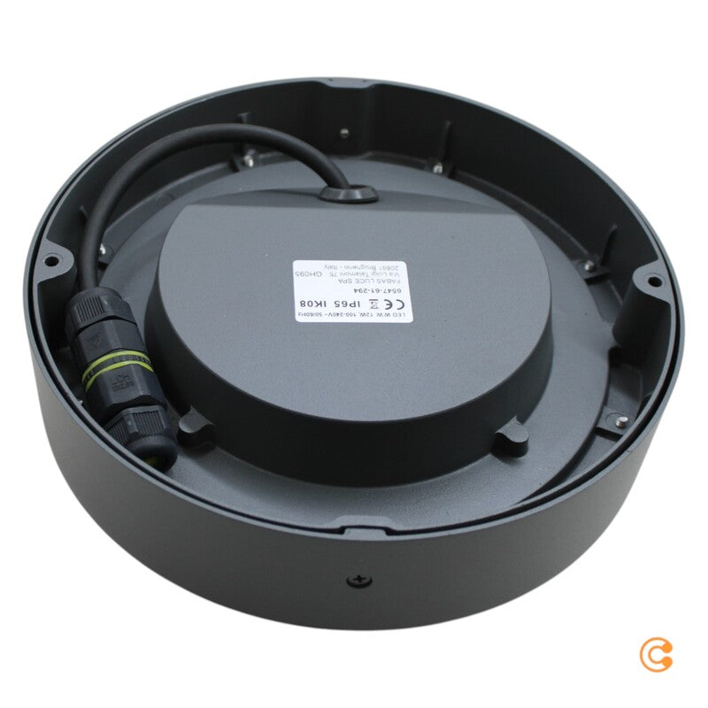 Fabas Luce Deckenleuchte Außenlampe Owen LED Außenleuchte dunkelgrau Aluminium - 8019282550716