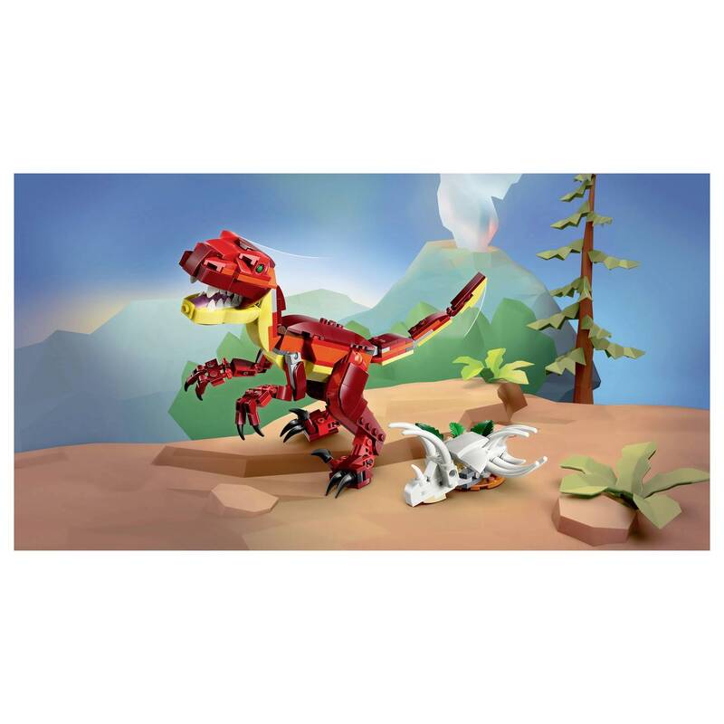 LEGO Creator Konstruktionsspielzeug Wilder Dinosaurier 3-in-1 Set 283 Teile 8+ - 5702018033210