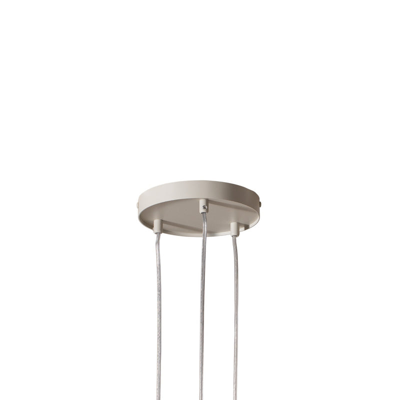 Hängeleuchte Sopel 3 LED Pendelleuchte dimmbar Stahl taupe 3-flammig 50cm Höhe - 5902846811442