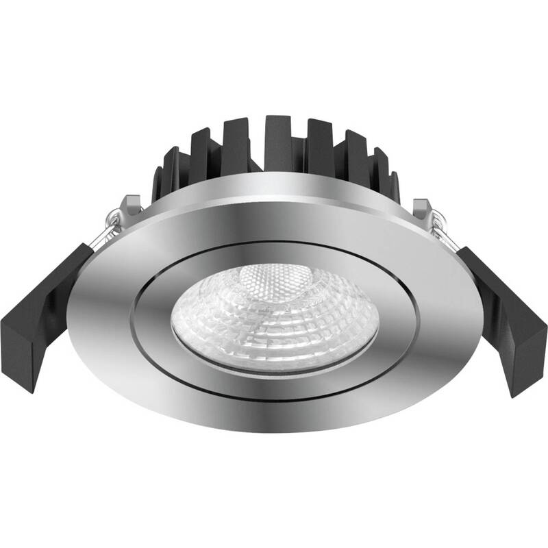 EVN P65081302 LED-Einbauleuchte 8W warmweiß schwenkbar 240V Edelstahl - 4037293030052