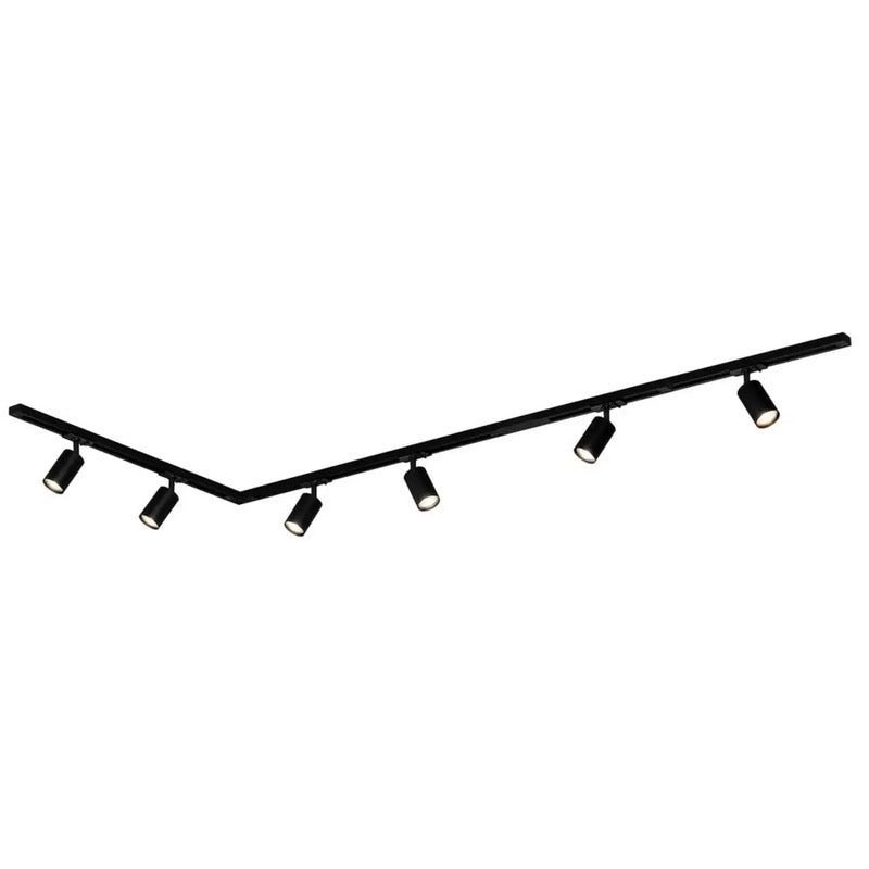 Briloner Schienen-Komplett-System GU10 1-phasig 6-flammig LED schwarz 2250mm - 4002707461265
