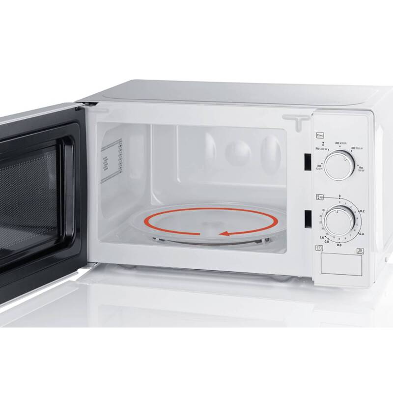 Severin Mikrowelle 700W 20l Timerfunktion Küchengerät Weiß 440x260x345mm - 4008146041310