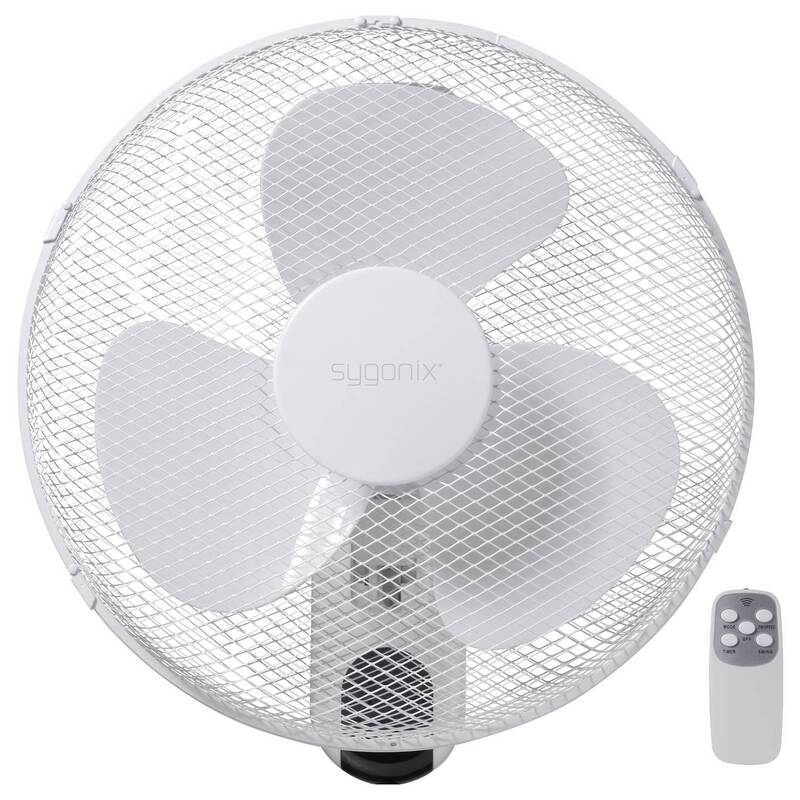 Sygonix Wandventilator Wandlüfter 45W 3-stufige Luftzirkulation Weiß Ø430mm - 4064161389387