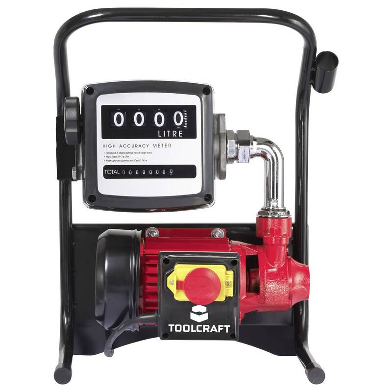 Toolcraft elektrische Diesel- und Heizölpumpe 2100l/h 230V AC 370W robust 25m - 4064161497167