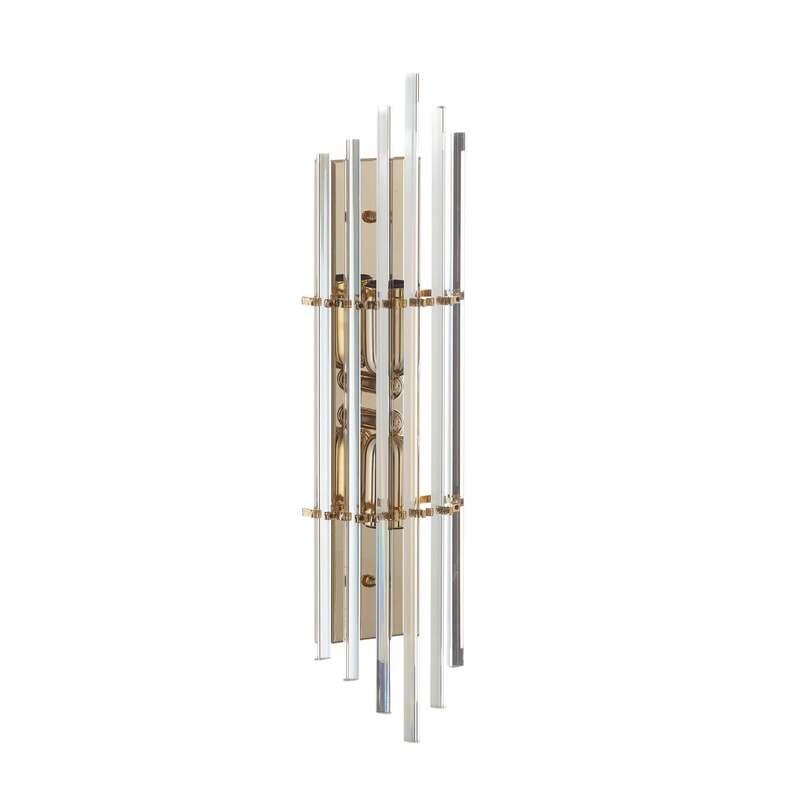 Austrolux Wandleuchte Lampe Ontario gold transparent Glas 41 cm 24K vergoldet - 9008447234928