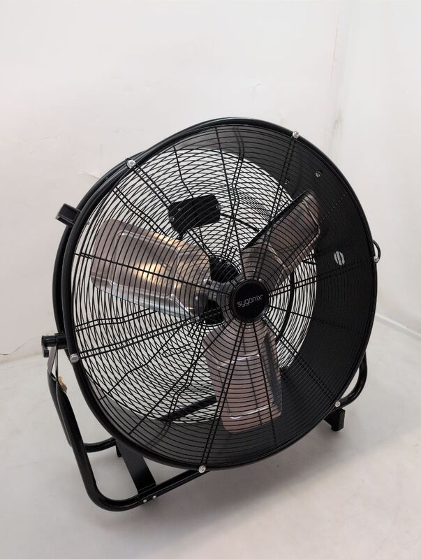 Sygonix Bodenventilator Gebläse 330W Heizgerät Lüfter schwarz schwenkbar Ø745mm - 4064161342597