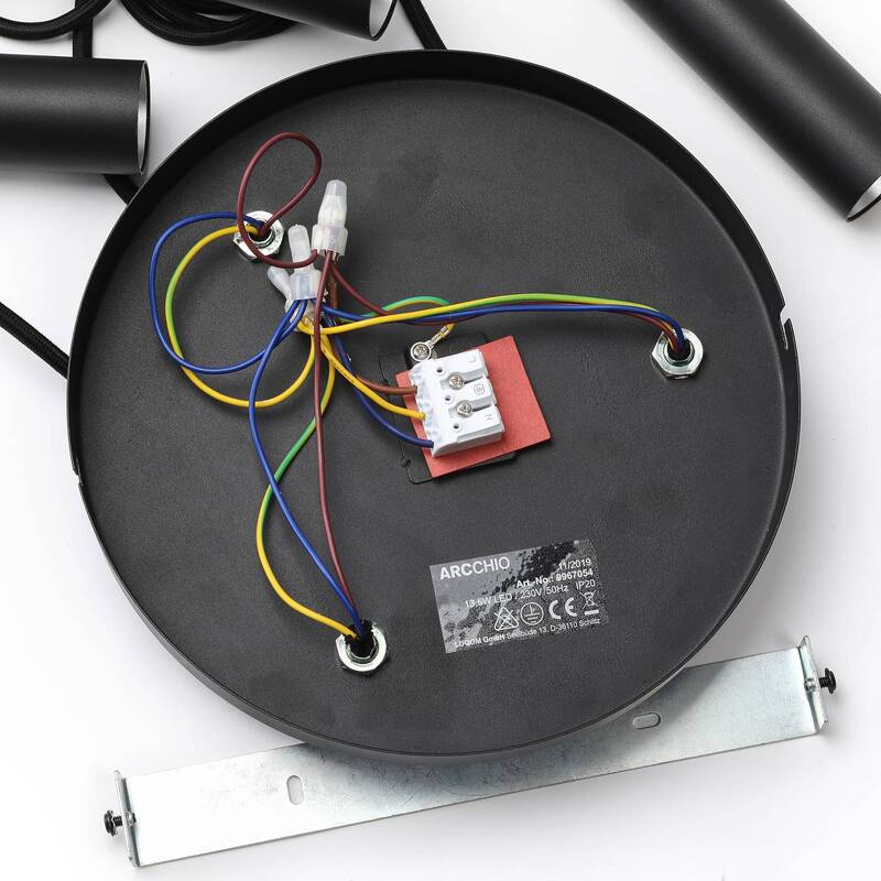 Arcchio Pendelleuchte Hängelampe LED Schwarz Aluminium Esszimmer Wohnzimmer - 4251096568646