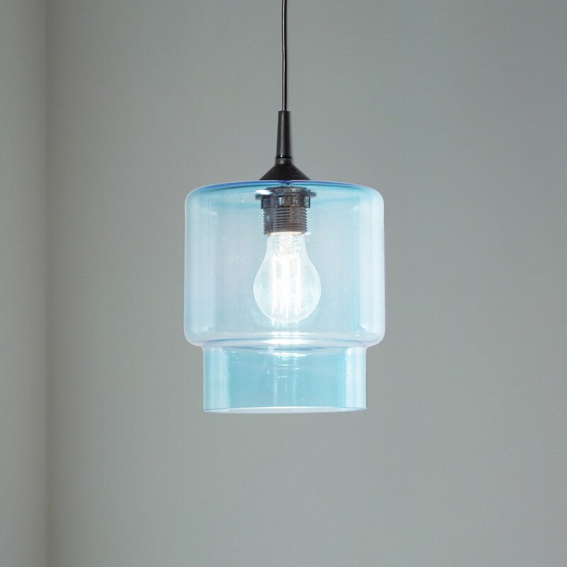 Argon Pendelleuchte Hängeleuchte Glas Nesto marineblau E27 Leuchte Lampe - 5902553238549