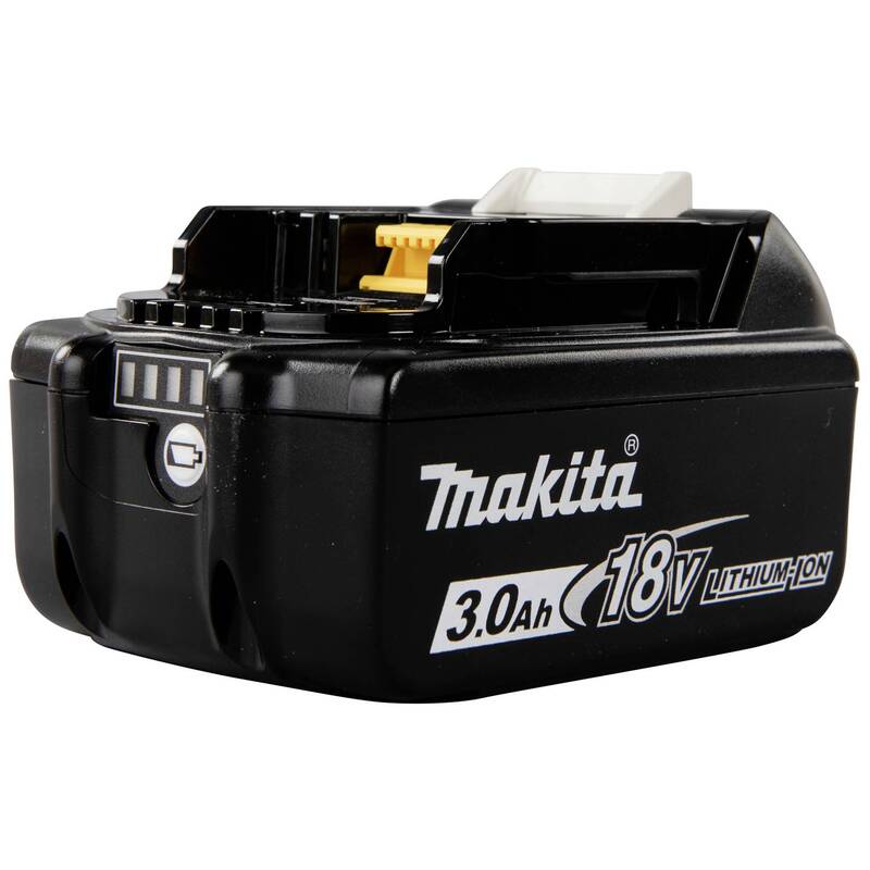 Makita Werkzeug-Akku BL 1830B 18V 3Ah Li-Ion wiederaufladbar schwarz 113x75mm - 88381464055