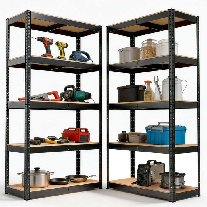 Lagerregal Basic 2er Set Schwerlastregal Metall 1750kg Tragkraft 180x90x40cm - 4260565525530