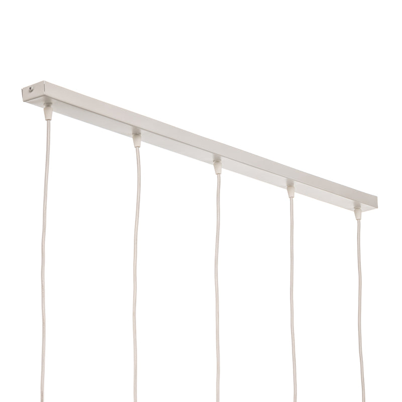 Pendelleuchte ZW Tube 170 Hängeleuchte 5-flammig dimmbar weiß 95x10cm Stahl - 5907623621931