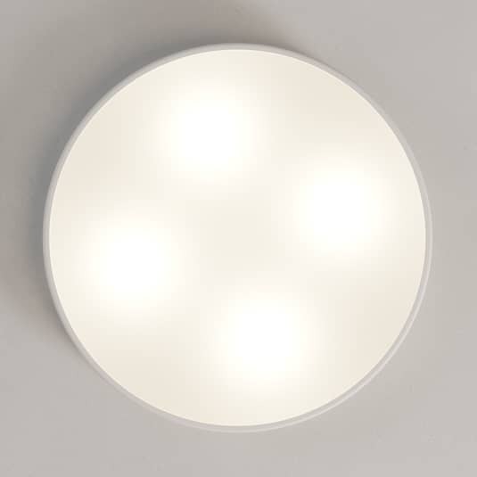 Euluna Deckenleuchte Cleo Deckenlampe Deckenlicht Leuchte Lampe E27 Stahl weiß - 5907623612953