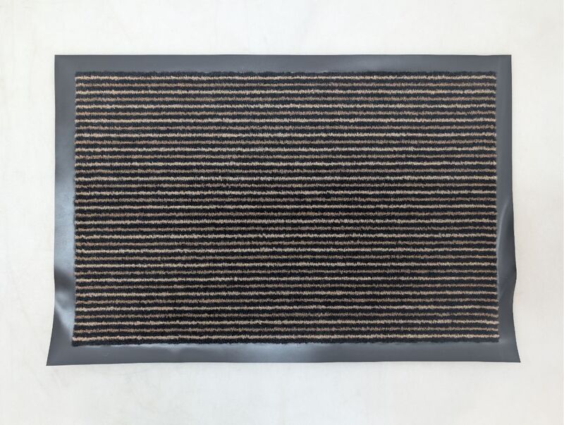 LUX Türmatte rutschfest gestreift 60x40cm Innenbereich praktische Fußmatte - 4007873940095