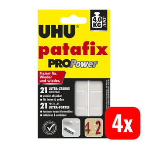 B-Ware UHU doppelseitige Klebepads patafix PROPower 25x20mm weiß 3g Haushalt und Büro