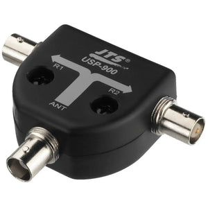 B-Ware JTS Antennensplitter Signalverteiler 10-1000 MHz schwarz 350g 56x72mm kompakt