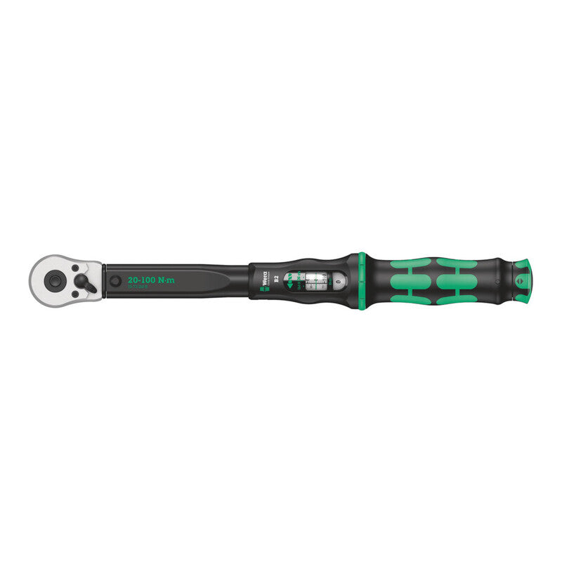 Wera Drehmomentschlüssel Click-Torque B 2 20-100 Nm präzise mit Signalton - 4013288193209