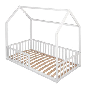 B-Ware Amal II Kinderbett Julia Weiß 70x140 cm Babybett Gitterbett Möbel Buchenholz