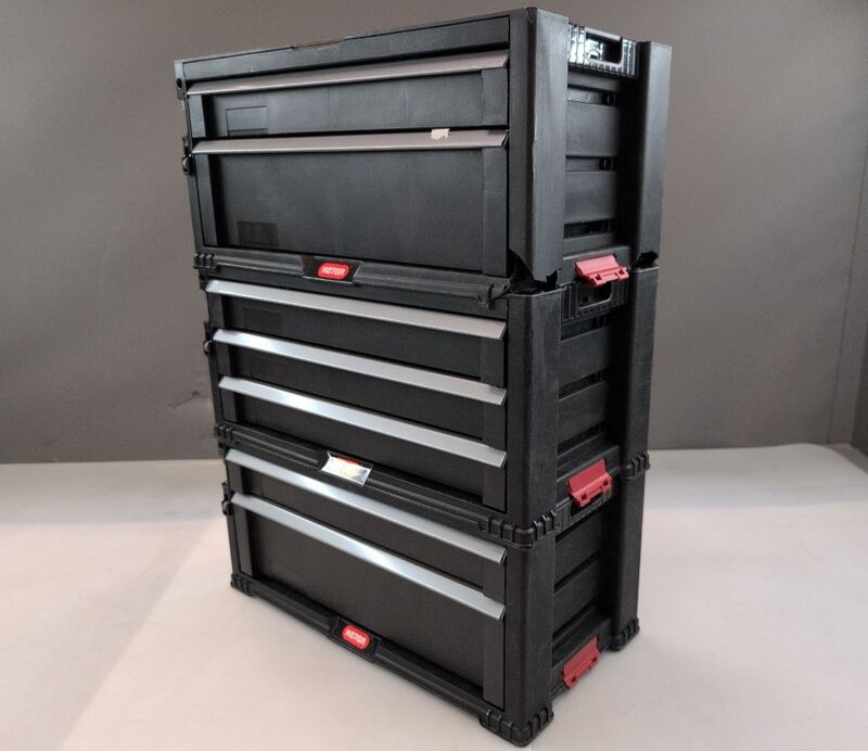 Keter Werkstattwagen schwarz 7 Schubladen Werkzeugwagen Handwerkzeug 60x38x83cm - 7290106925144