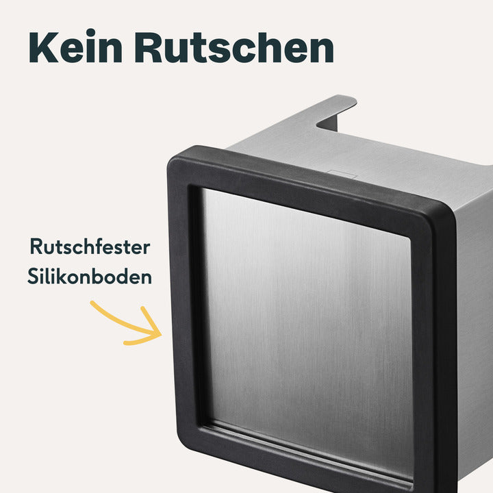 SILBERTHAL Abklopfbehälter Knockbox Abklopfer Kaffeesatz Tamper Edelstahl537 - 4260470464856