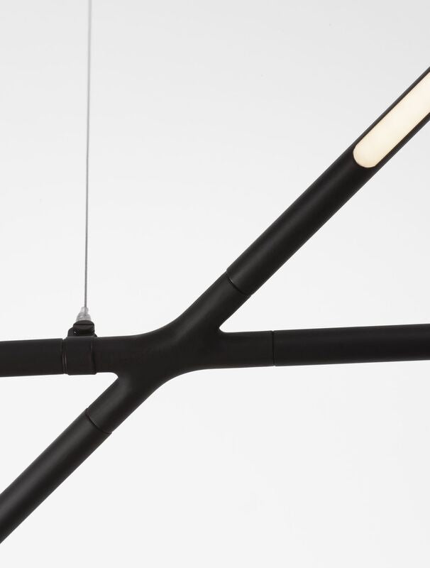 Nova Luce Pendelleuchte Hängeleuchte RACCIO LED Schwarz Warmweiß dimmbar 27 W - 5212017433893