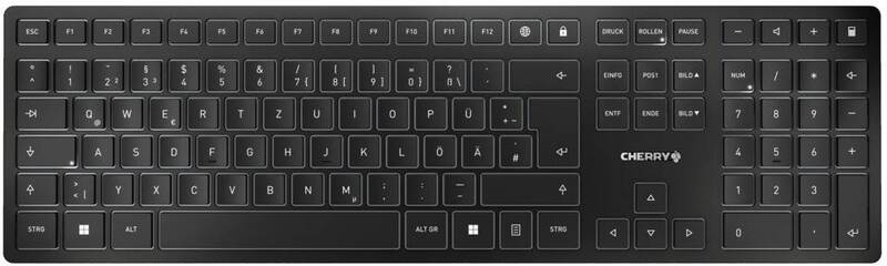 CHERRY KW 9100 SLIM Kabellos Tastatur QWERTZ Schwarz PC-Zubehör Eingabegerät - 4025112097157