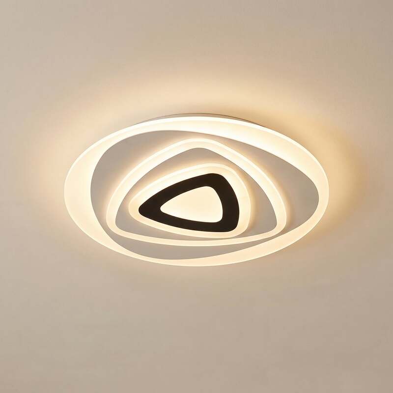 Lindby Deckenleuchte Lampe Rebeka LED Fernbedienung weiß Wohnzimmer Esszimmer - 4251911799545