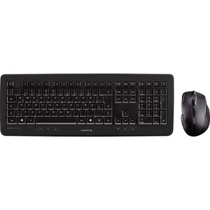 B-Ware Cherry Funk Tastatur Maus-Set DW5100 Infrarot QWERTZ Schwarz USB für Computer