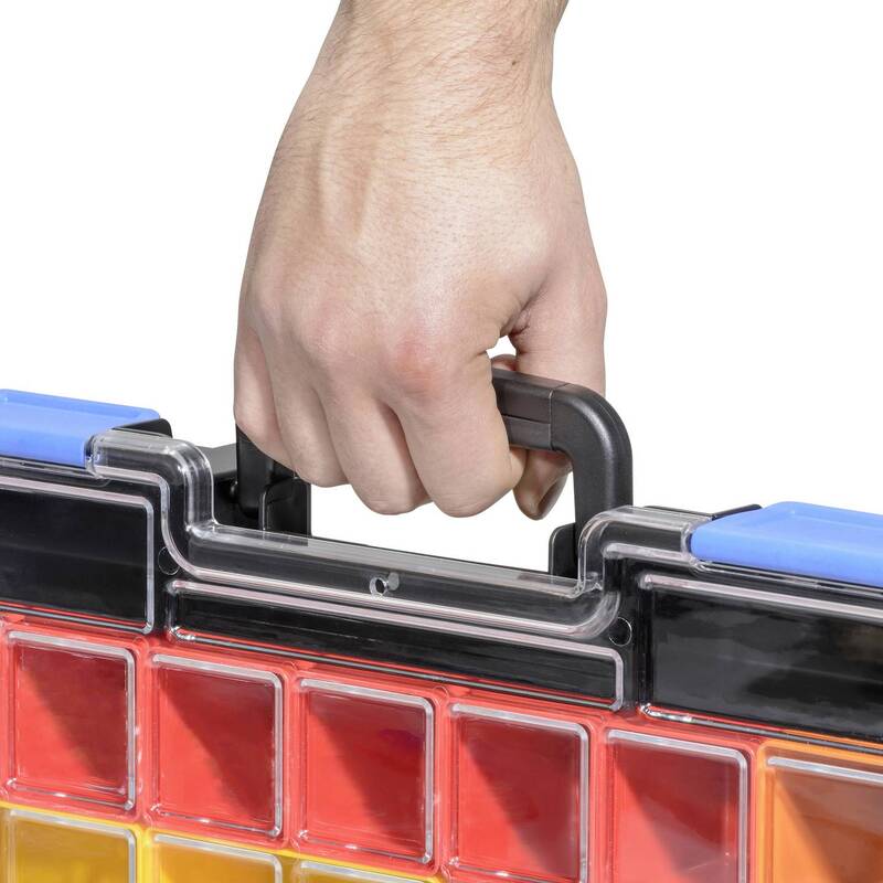 Allit Sortimentskoffer EuroPlus Pro K44/21 Werkzeugkoffer 21 Fächer schwarz - 4005187542400