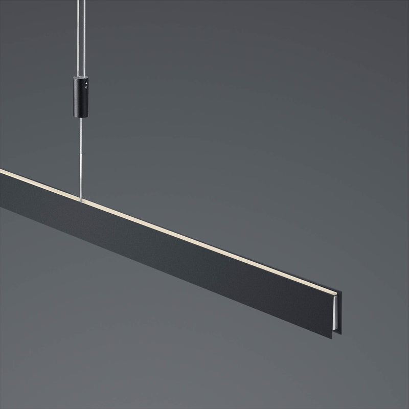 HELL Hängeleuchte Pendelleuchte Delta LED dimmbar schwarz 100cm 28W warmweiß - 4045542225104