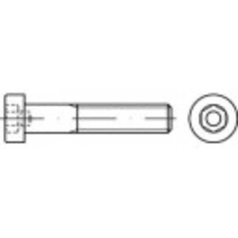 Toolcraft Zylinderschraube M5 Edelstahl A2 Innensechskant DIN 6912 100 Stück - 4053199443093