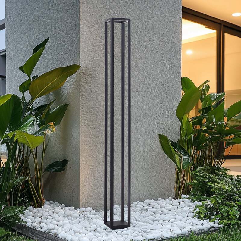 Lucande LED-Außenleuchte Thorvid 180 cm schwarz IP65 8 W 1000 lm 3000 K - 4251911787092