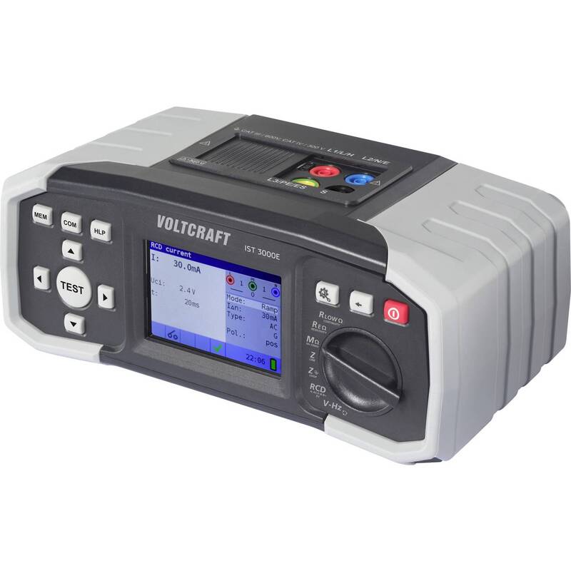 Voltcraft Installationstester IST 3000E Erdungsmessgerät RCD Test IP42 1000 - 4064161311128