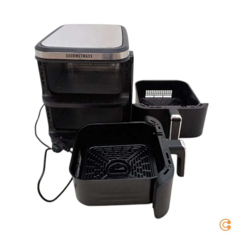 GourmetMaxx Heißluftfritteuse 10l Fritteuse Airfryer 2800W schwarz 2 - 4067522076032
