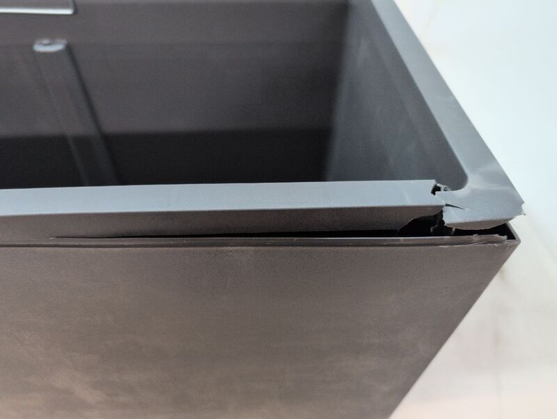 Deroma Pflanzkasten Hochbeet Millennium 79x39cm anthrazit Kunststoff 73l - 0191942097385