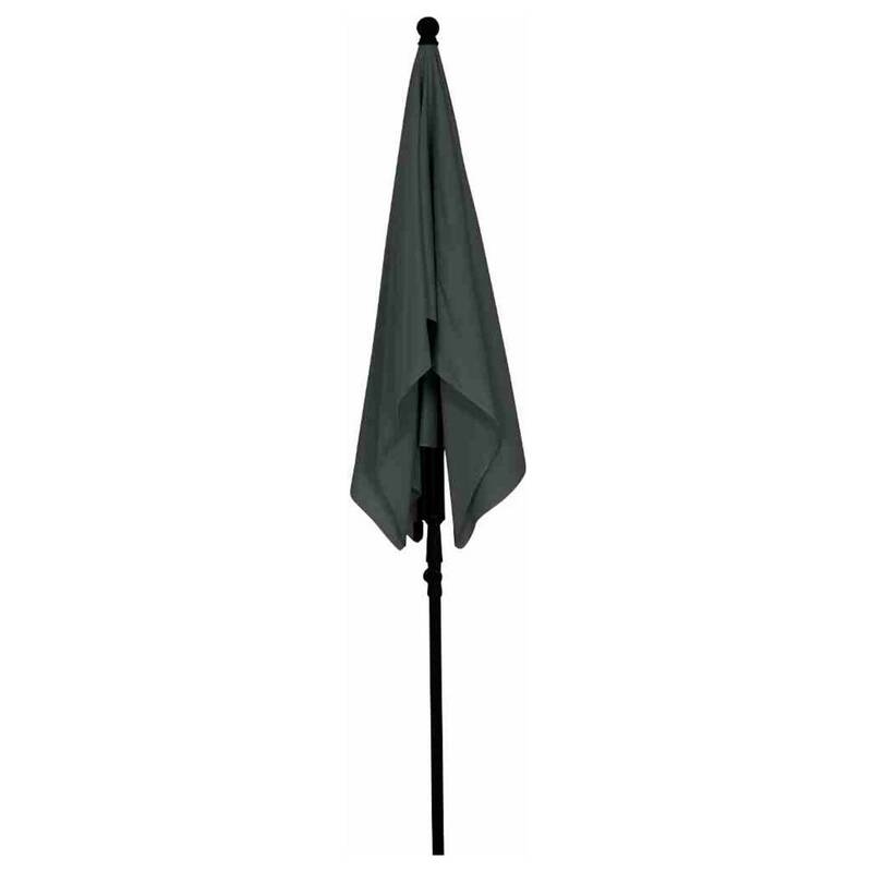 Siena Garden Gartenschirm Mittelstockschirm grau knickbar UPF 50+ 210x140cm - 4055938415743