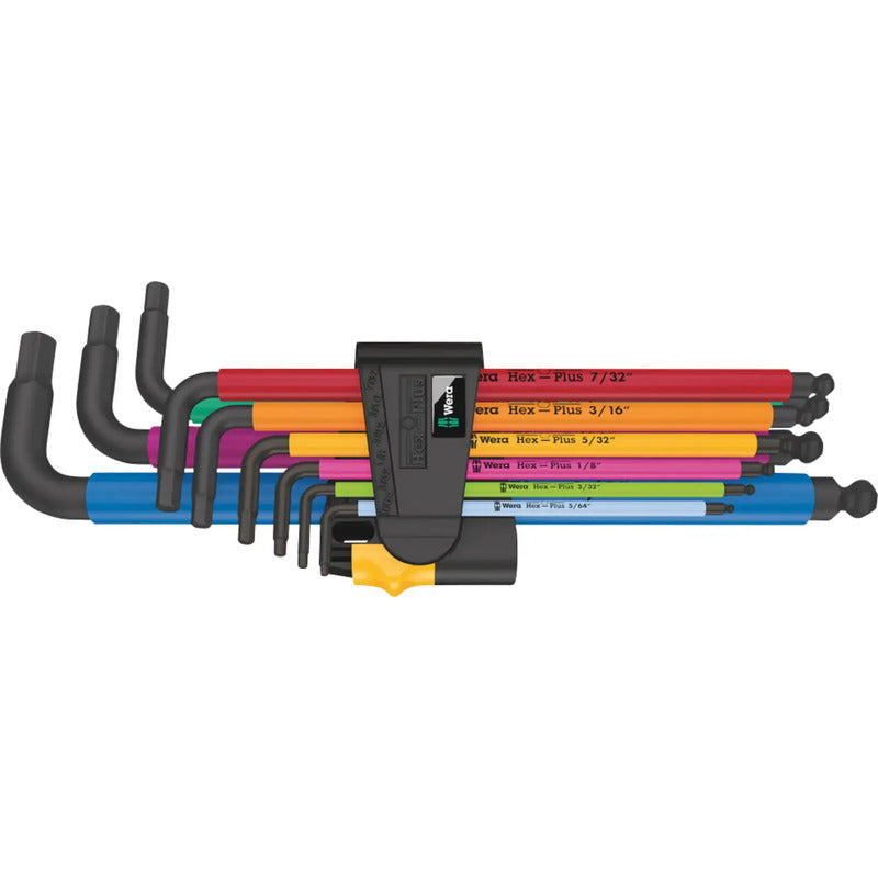Wera 950/9 Hex-Plus Multicolour Imperial Innen Sechskant Winkelschraubendreher - 4013288219107