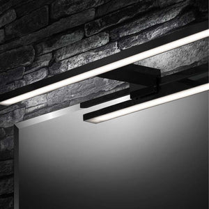 B-Ware Briloner LED Spiegelleuchte Wandleuchte Dun Brilo schwarz 60cm IP44 Leuchte