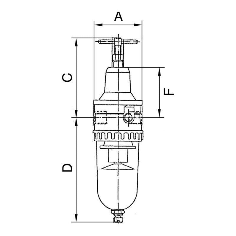 Riegler Filterregler Standard Druckluftregler G 1/2 3000l/min 0,5-10bar silber - 4047322338127