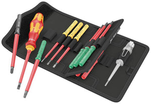 B-Ware Wera Wechselklingen-Set Kraftform Kompakt VDE 16 Elektriker 16tlg. Werkzeugset