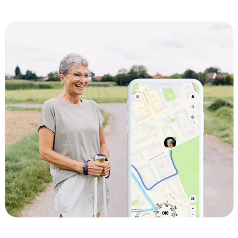 MiniFinder Smartwatch Fitnessuhr Schwarz GPS Anruf SMS Benachrichtigung 600mAh - 7350090728302