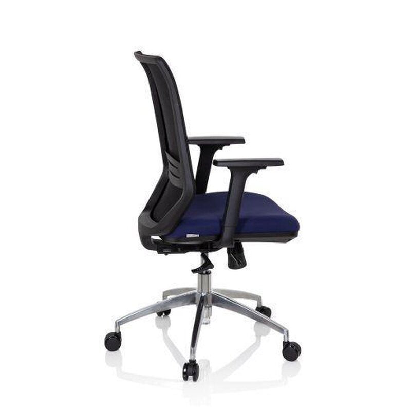 hjh OFFICE Profondo Bürostuhl Schwarz Blau Stoff Netzstoff Möbel Stuhl Drehst89 - 4251084676919