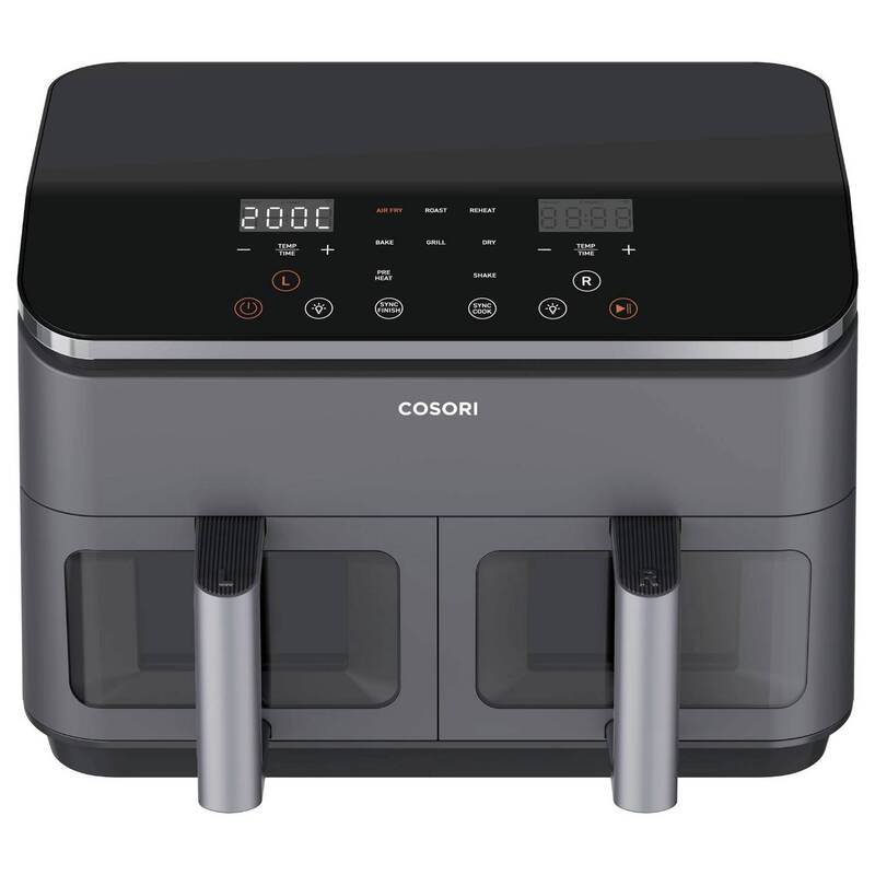 Cosori Heißluftfritteuse Fritteuse Doppel Airfryer Grillfunktion 8.5l 1.75kW - 0810123671731