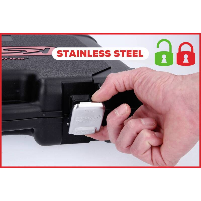 KS Tools Steckschlüsselsatz 1/4" 3/8" 1/2" 255 Teile Chrom-Vanadium Stahl Koffer - 4042146907559