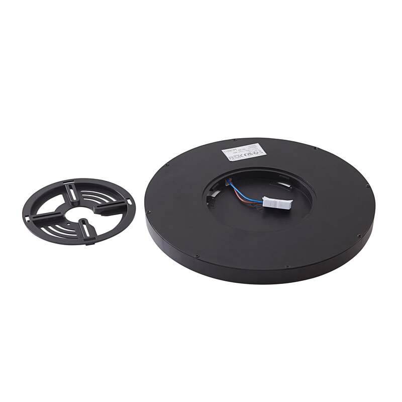 Lindby Deckenleuchte Pravin LED Lampe Leuchte schwarz matt Ø30cm warmweiß 3000K - 4251911766684