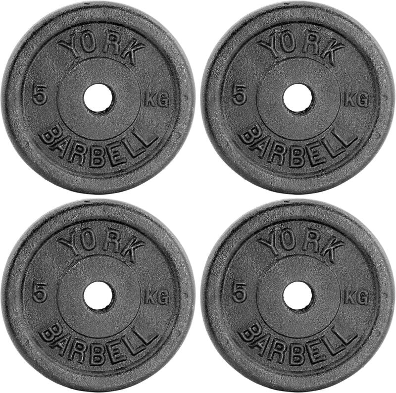 York Fitness Hantelscheiben Krafttraining 4 x 2.5 kg Gusseisenplatten - 14961024203