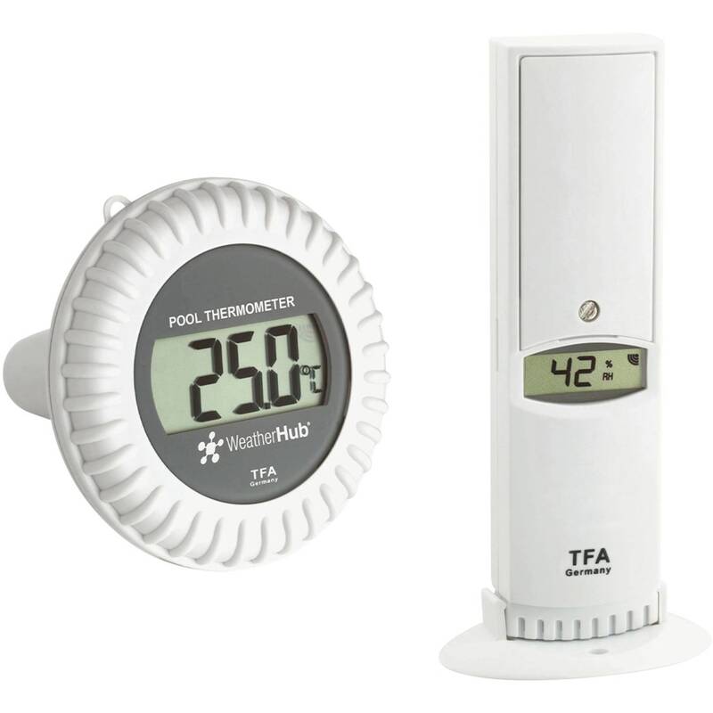 TFA Dostmann Schwimmbad Außensensor Pool Außensensor 100m Reichweite 242g - 4009816025425