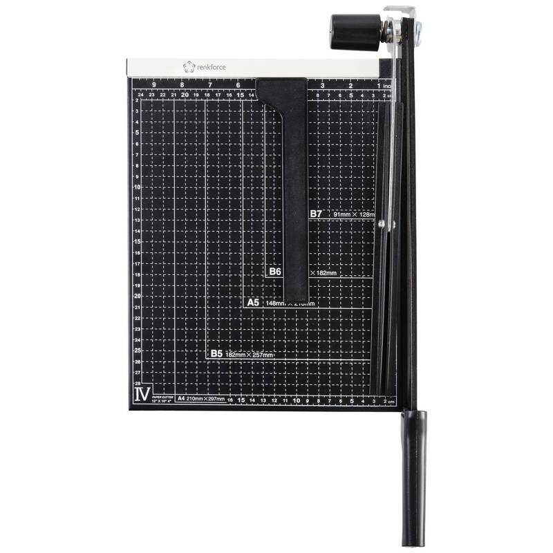 Renkforce Hebelschneider A4 RF-CUT-100 Papier Schneidegerät 12 Blatt ABS - 4064161293332