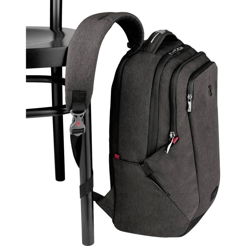 Wenger Notebook Rucksack MX Professional Grau mit Check-in Fach für Laptops - 7613329114476
