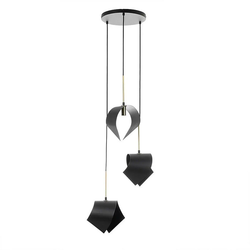 Lucande Mikolay Pendant Light, 3-bulb, Black - 4251911756401